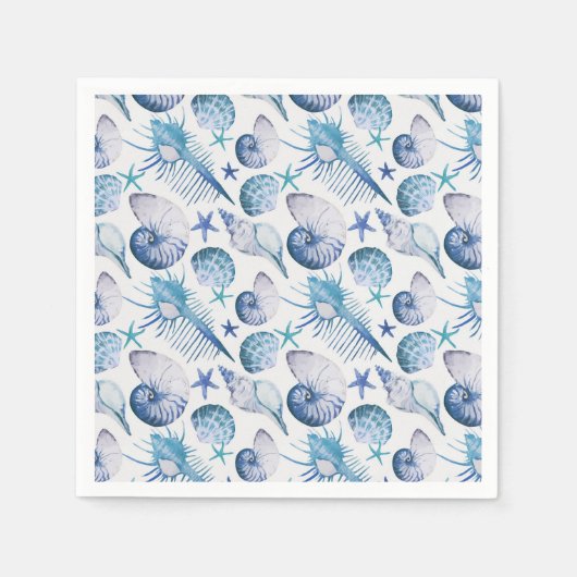 Muscheln Serviette (Vorderseite)