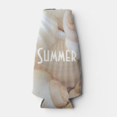 Muscheln, Sommer Beach Exotik tropische Romantik Flaschenkühler (Vorderseite)