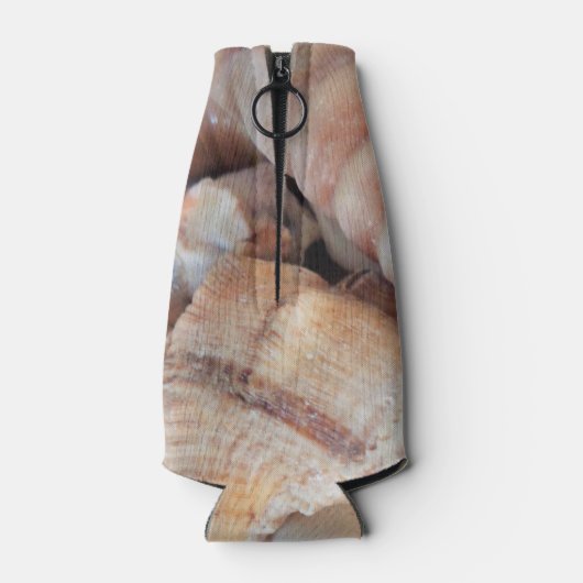 Muscheln, Sommer Beach Exotik tropische Romantik Flaschenkühler (Rückseite)