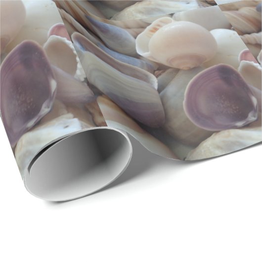 Muscheln, Sommer Beach Exotik tropische Romantik Geschenkpapier (Rolleneckpunkt)