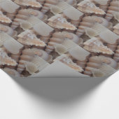 Muscheln, Sommer Beach Exotik tropische Romantik Geschenkpapier (Ecke)