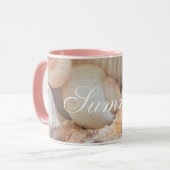 Muscheln, Sommer Beach Exotik tropische Romantik Tasse (Vorderseite Links)