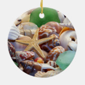 Muscheln, Starfish & Beach Glass Ornament (Hinten)