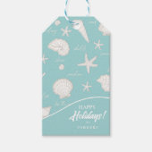 Muscheln Starfish Sun Fun Text Elfenbein ID918 Geschenkanhänger (Vorderseite)