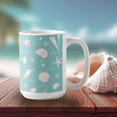 Muscheln Starfish Sun Fun Text Elfenbein ID918 Kaffeetasse