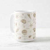Muscheln Starfish Sun Fun Text Sandstone ID918 Kaffeetasse (Vorderseite Links)