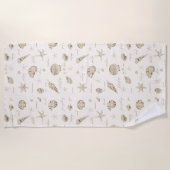 Muscheln Starfish Sun Fun Text Sandstone ID918 Strandtuch (Vorderseite)