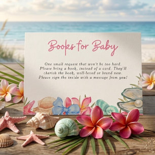 Muscheln Strand Meer sehen uns bald Baby Shower Begleitkarte