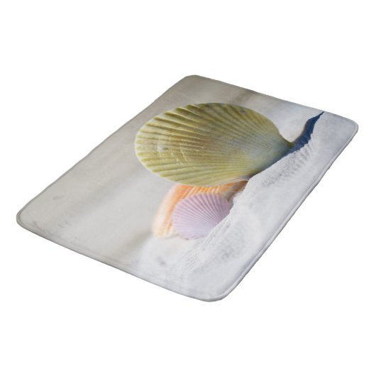 Muscheln, Strand, Ozean, Bad, Zuhause Rug oder Mat Badematte (Schrägansicht)