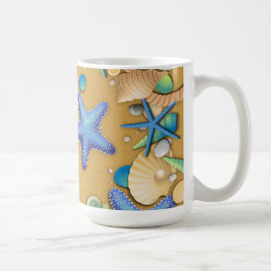 Muscheln Strand Tasse