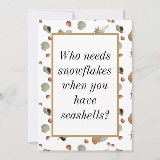 Muscheln Strand tropische Küste Weihnachten (Vorderseite)