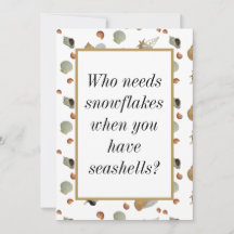 Muscheln Strand tropische Küste Weihnachten