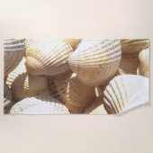 Muscheln Strandfotografie Strandtuch (Vorderseite)
