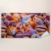 Muscheln Strandtuch (Vorderseite)