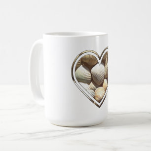 Muscheln Summer Beach Life Heart Seashells Kaffeetasse