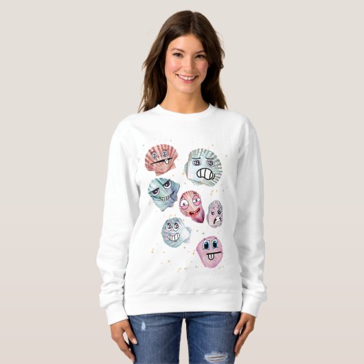 Muscheln Sweatshirt (Vorne ganz)