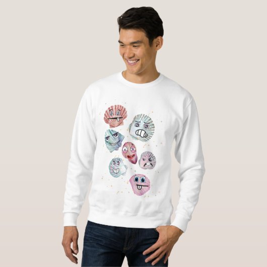 Muscheln Sweatshirt (Vorne ganz)