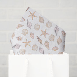 Muscheln Tissue-Papier, Decoupage Strand Küste Seidenpapier
