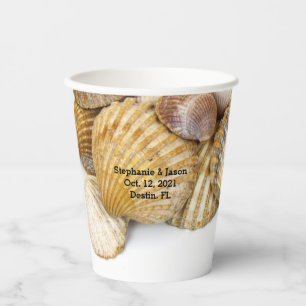 Muscheln Tropical Beach Hochzeit Pappbecher