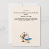 Muscheln tropische Muscheln blühenden Ozean Einladung (Rückseite)