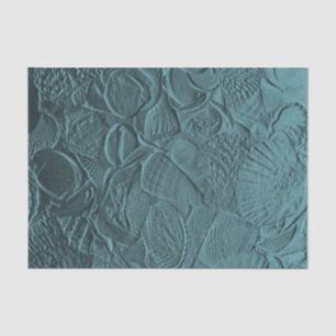 Muscheln Türkis Ozean Strand Metallic Dekoupage Seidenpapier