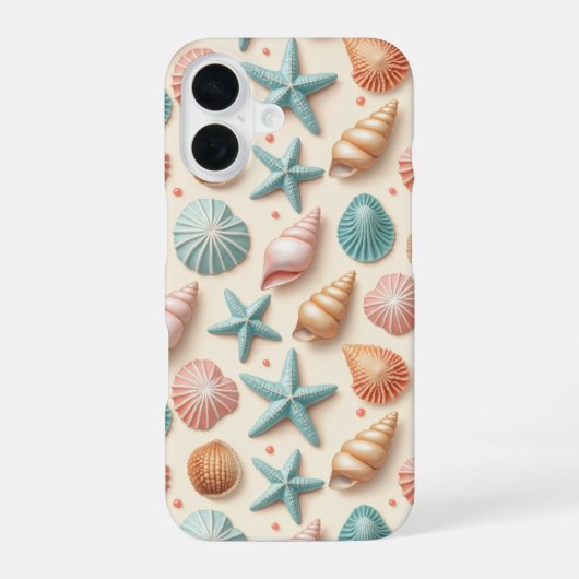 Muscheln Überfluss iPhone 16 Hülle (Rückseite)