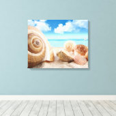 Muscheln überzogen leinwanddruck (Insitu (Holzboden))