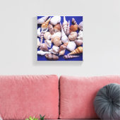 Muscheln überzogene Canvas Art Leinwanddruck (Insitu (Wohnzimmer))