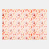 Muscheln und Cones Set von 3 Geschenkpapier Set (Vorderseite 2)