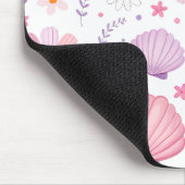 Muscheln und Gänseblümchen Mousepad (Ecke)