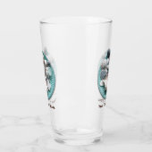 Muscheln und Hochseeglais Glas (Links)