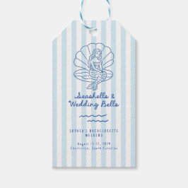 Muscheln und Hochzeitsglocken Bachelorette Geschenkanhänger