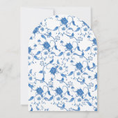 Muscheln und Hochzeitsglocken BRAUTPARTY Einladung (Rückseite)