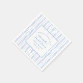 Muscheln und Hochzeitsglocken Brautparty Küste Serviette (Ecke)