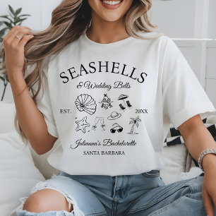 Muscheln und Hochzeitsglocken Junggesellinnen-Absc T-Shirt