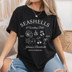 Muscheln und Hochzeitsglocken Junggesellinnen-Absc T-Shirt