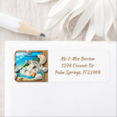 Muscheln und Hübscher Strand mit blauem Wasser (Insitu)