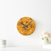 Muscheln und Käse Runde Wanduhr (Zuhause)
