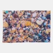 Muscheln und Kies Geschirrtuch (Horizontal)