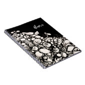 Muscheln und Kies zeichnend SpiralNotebook Notizblock (Rechte Seite)