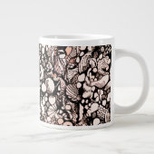 Muscheln und Kiesel Knochen China Tasse (Rechts)