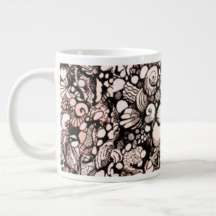 Muscheln und Kiesel Knochen China Tasse