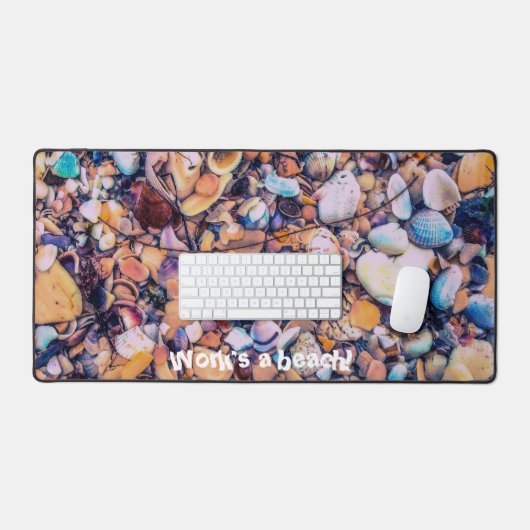 Muscheln und Kiesel Schreibtischunterlage (Tastatur & Maus)