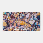 Muscheln und Kiesel Schreibtischunterlage (Vorderseite)