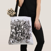 Muscheln und Kiesel Zeichnung Tasche (Von Nahem)