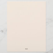 Muscheln und Korallen Briefbogen (Rückseite)