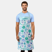 Muscheln und Muster der Meeresküste Schürze (Getragen)