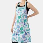 Muscheln und Muster der Meeresküste Schürze (InSitu)