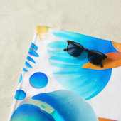 Muscheln und Muster des Starfish Ozeans Strandtuch (Beispiel)