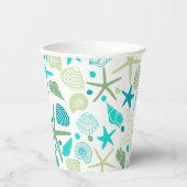 Muscheln und Papiertasse aus Starfish Pappbecher (Vorderseite)